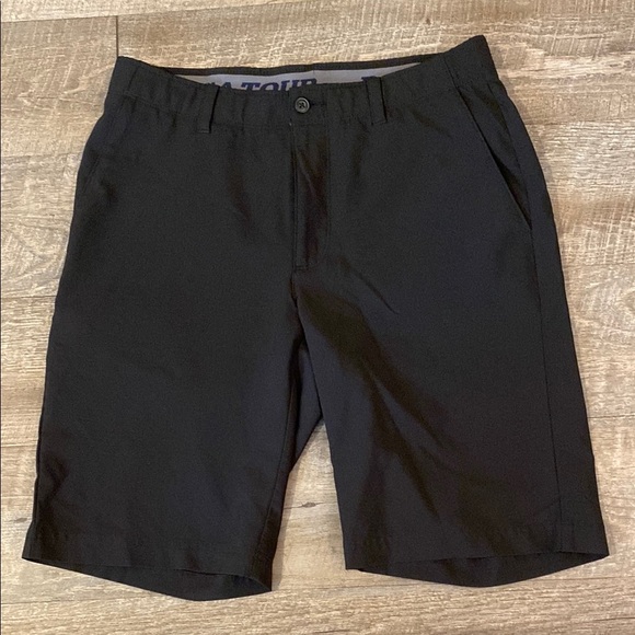 PGA Tour Other - PGA Tour Men's Classic Black Flat Front Shorts